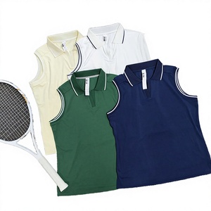 Nuevo Polo de Golf de Manga Corta para Mujer, Secado Rápido, para Deportes al Aire Libre, Tenis, Spandex/Nylon, Color Sólido - Product Image 3