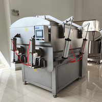 Mélangeur de viande industriel haute capacité 650L, machine à farcir les saucisses, avec certificat CE, pour la fabrication de pâte de crevettes