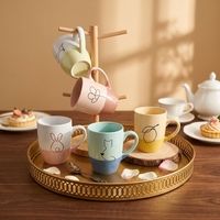 Mug à café en céramique à double paroi personnalisé avec impression sérigraphique, mug moderne pour cadeau d'entreprise avec logo personnalisé