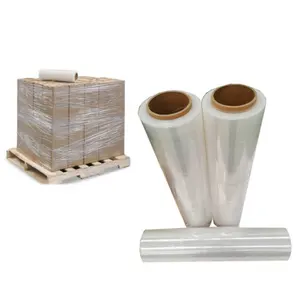 20 MIC Clear LLDPE Pallet Wrap Stretch Film Roll Wrapping Stretch Film For Sales