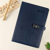 Carnet de notes professionnel en cuir à couverture rigide avec reliure à point de selle, papier 100 g/m², format A5/A4, cadeau promotionnel, 100 feuilles