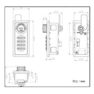 Serrure mécanique sans clé avancée et sécurisée en plastique pour casiers publics de piscine SPA, à code PIN à 4 chiffres, ANSI - Product Image 2