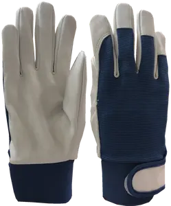 men hot sale machinist work safety goat skin hand working golf gloves