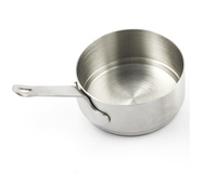 100ml Argent Style Coréen Mini Bols De Service En Acier Inoxydable Sauce Tasse Dip Tasse avec Poignée