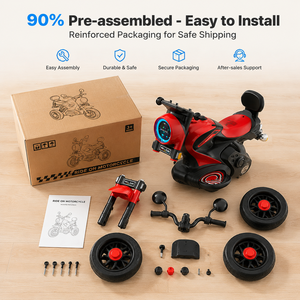 Triciclo Eléctrico para Niños de 3 Ruedas, Motocicleta con Luces LED, Música, Pedal, Batería, Juguete para Niños Pequeños, Certificado - Product Image 5