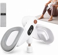 Appareil d'entraînement du plancher pelvien et des cuisses intérieures pour femmes, avec compteur LED, coussinets en silicone confortables rotatifs à 360° et ressorts renforcés pour les hanches