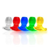 Dilatateur anal creux lumineux - Plug anal tunnel lumineux - Spéculum anal géant - Dilatateur d'anus étanche et écologique - Jouet SM pour lavement