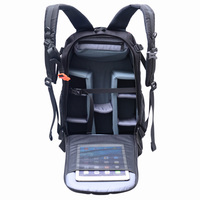 Étui pour appareil photo de grande capacité sac à dos de photographie avec compartiment pour ordinateur portable de 15 pouces housse de pluie pour hommes femmes photographe