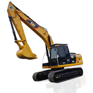 Máquina escavadeira de terraplanagem Caterpillar Cat 320D2 323 336 de marca original usada de venda quente, cilindro de 20 toneladas para construção