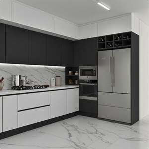 Meubles de cuisine modernes, design simple, armoire de cuisine en bois pour la vente en gros - Product Image 5