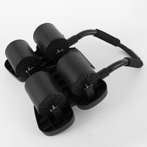 Roue de rouleau abdominale multifonctionnelle professionnelle à 4 roues meilleur équipement de gymnastique à domicile pour l'exercice de base avec bandes de résistance - Product Image 5