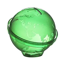 Hucha de plástico con forma de globo, gadgets personalizados - Product Image 1