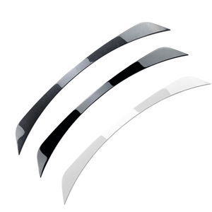 Mercedes-Benz C-Class W206 Rear Trunk Wing Spoiler Piano Black Arctic White Carbon Fiber Texture ABS 3m Tape Installation - Product Image 5