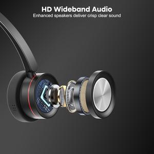 Auriculares USB para centro de llamadas AI ENC con micrófono con cancelación de ruido, control de volumen y trabajo silencioso con Microsoft Teams y <span class=keywords><strong>Skype</strong></span> Empresarial - Product Image 4