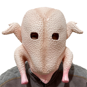 Masques de déguisement en latex souple Cyou, motif dinde amusant pour Halloween, pour adultes, livraison rapide - Product Image 1