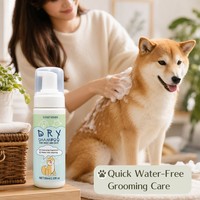 ZouRunAn Mousse Nettoyante à Sec pour Animaux 60ml Shampoing Sans Eau pour Chiens et Chats Fournisseur Dropshipping Direct Usine