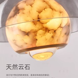 Lámpara colgante de cristal moderna, redonda, E27, LED, para comedor, dormitorio, salón de té, iluminación de techo - Product Image 3