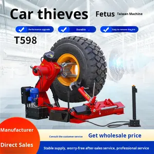 Machine de démontage et d'assemblage de pneus de camions et de fourgons entièrement automatique avec aspirateur et changeur de pneus horizontal - Product Image 2