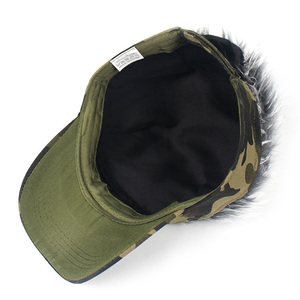 Gorra de Béisbol <span class=keywords><strong>con</strong></span> Peluca Integrada, Estilo Hip Hop, Camuflaje, Leopardo, Media Peluca, <span class=keywords><strong>para</strong></span> Hombre y Mujer, 100% Algodón, Verano - Product Image 6
