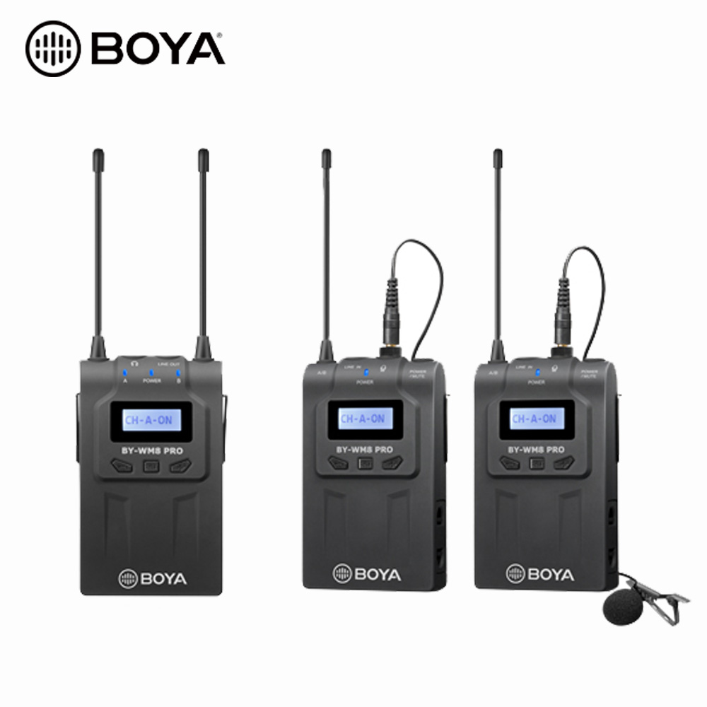 BOYA BY-WM8 Pro-K2 UHF Dual-Channel Wireless Microphone