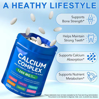 Compléments alimentaires OEM Calcium Vitamine D3 K2 en gélules pour la santé des os et des articulations avec Vitamines B1 B2 B12