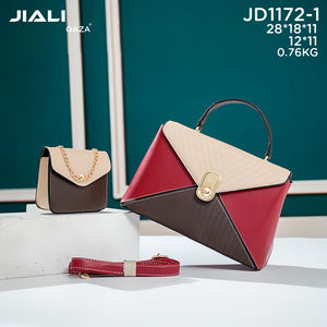 Bolsos de Mano de Alta Calidad QAZA para Mujer, Bolsos de Hombro de Cuero PU de Diseño de Moda 2023, <span class=keywords><strong>2</strong></span> en 1 con Monedero - Product Image 4