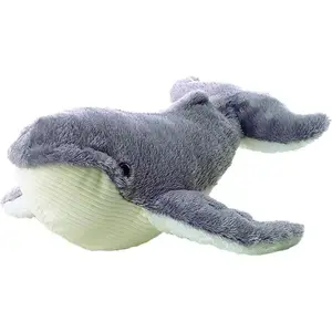 CPC özel mavi balina peluş bebek kanepe yastık atmak yastık deniz hayvan mavi balina peluş bebek isteğe özel peluş oyuncak