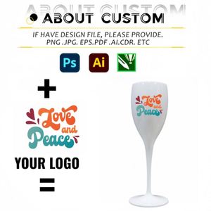 Verres à vin en plastique créatifs modernes incassables et réutilisables de 175 ml avec logo personnalisable pour mariage et fête, flûtes à champagne - Product Image 2