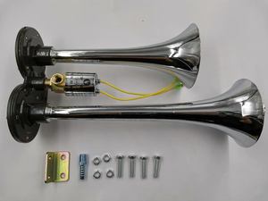 Sino Howo грузовик высокого качества запасные части пневматический клаксон в сборе с электромагнитным клапаном двухтональный WG9716270003 WG9000270002 - Product Image 3