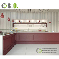 Comptoir de bar de café, design commercial, table de restaurant, dessus en bois personnalisé, comptoir de café-café