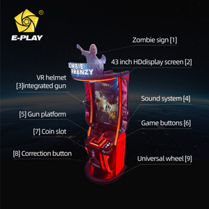 Eplay 2026 Última Novedad: Máquina de Juego Arcade de Tiro de Zombis en <span class=keywords><strong>VR</strong></span> Individual, 3 <span class=keywords><strong>Juegos</strong></span>, Equipo de Parque Infantil Interior - Product Image 3