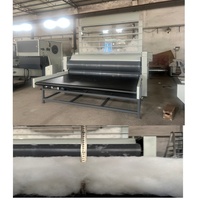 Machine à carder Airlay à commande PLC pour la fabrication de fibres de polyester, machine à croiser les fibres non tissées, largeur de travail 2400 mm, production 200-250 kg/h