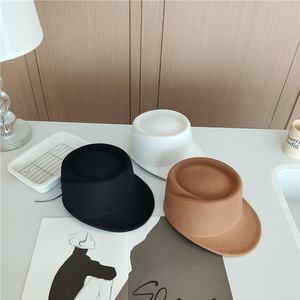 Mùa thu mùa đông 100% len hiệp sĩ Mũ cưỡi ngựa Mũ Fedora - Product Image 1