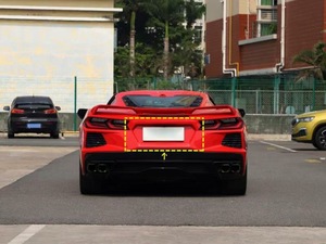 Panneau de plaque d'immatriculation de pare-chocs arrière conçu sur mesure exclusif en fibre de carbone pour le panneau de cadre de plaque d'immatriculation de pare-chocs arrière <span class=keywords><strong>Corvette</strong></span> C8 - Product Image 6