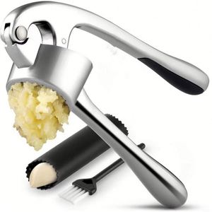 Presse-ail et hachoir en alliage de zinc écologique de qualité supérieure, facile à presser et à nettoyer, outil de cuisine - Product Image 5