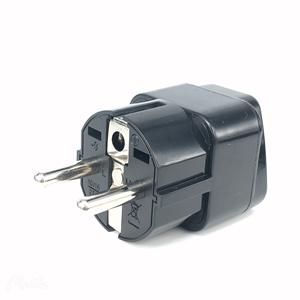 Adaptador de Enchufe Europeo Schuko, Adaptador de Corriente Internacional Tipo E/F para Estados Unidos a Europa, Alemania, Francia, <span class=keywords><strong>Islandia</strong></span>, España - Product Image 5