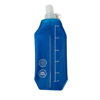 Gourde souple personnalisée pour course à pied, randonnée, marathon, en TPU, pliable, pour sac d'hydratation
