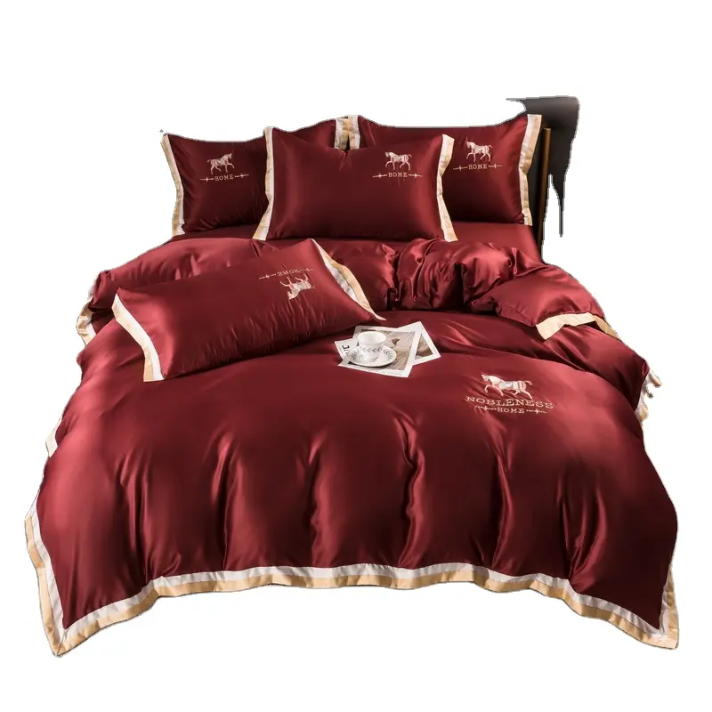 Bedding Single Full Queen King size 4Pcs sets Duvet Cover Bed sheet Pillow shams comforter bedding sets