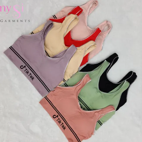 1.63 USD BR382 Sports Bra Fitness Bra Seamless Top Gym Active Wear Yoga Vest Sports Tops Women Sport Bra