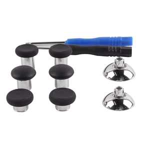 Bộ 8 Thanh Kẹp Ngón Tay Cái Đổi Mới Thanh Từ Tính Bằng Kim Loại Cho PS5 <span class=keywords><strong>PS4</strong></span> <span class=keywords><strong>XBOX</strong></span> ONE Series <span class=keywords><strong>X</strong></span> Switch <span class=keywords><strong>Pro</strong></span> Điều Khiển-Màu Đen - Product Image 1