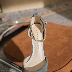 Tacones altos a cuadros en blanco y negro para mujer, con punta en pico, cómodos, de tacón medio, sexys, adecuados para diversas ocasiones. - Product Image 5