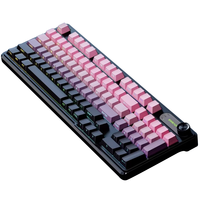Nouveau clavier de jeu filaire RGB à 99 touches, avec interface USB-C, rétroéclairage complet N-Key Rollover, touches dégradées imprimées latéralement, bouton rotatif ergonomique