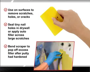 Esparcidor de llenado de carrocería automotriz Juego de raspador de puddy de plástico reutilizable de 3 tamaños <span class=keywords><strong>para</strong></span> rellenos, masillas y esparcidores <span class=keywords><strong>Bondo</strong></span> de pintura - Product Image 5