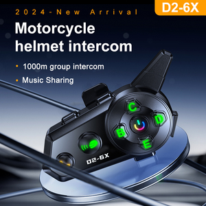 Intercomunicador inalámbrico Bluetooth para motocicleta, auriculares para Moto Casco, Intercomunicador con micrófonos para casco de motocicleta - Product Image 5