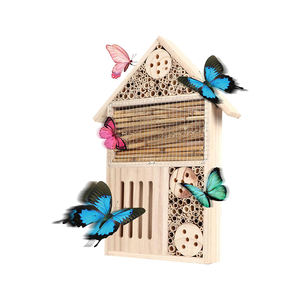 Buiten Hangend Insect Hotel Tuin Decoratieve Houten Insectenhuis Voor Vlinderbij - Product Image 1