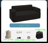 Canapé gonflable portable durable avec pompe à air intégrée et sac de transport, vente directe d'usine OEM