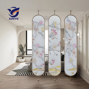 Manufacturer Design Rotatable Stainless Steel Frame Partition Metal <strong>Screen</strong> <strong>Room</strong> <strong>Divider</strong> Privacy Freestanding Waterproof - Product Image 6