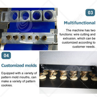 Machine à biscuits automatique multifonctionnelle, déposeuse de biscuits, machine à biscuits à découpe filaire, machine à macarons commerciale