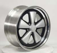 Neue Silber-Schwarze Fünfspeichen-Schmiedefelgen aus 6061 T6 Aluminiumlegierung 12000T TUV JWL VIA Std S4-00077 18-24 Maßanfertigung