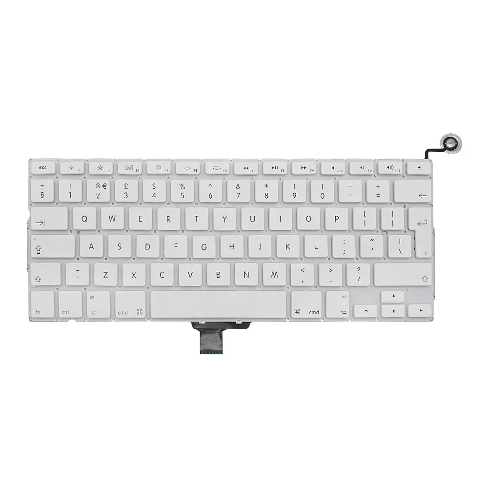 Nieuwe Vervanging Uk Laptop Toetsenbord A1342 Voor Apple Macbook Pro 13 ''Witte Kleur Toetsenbord